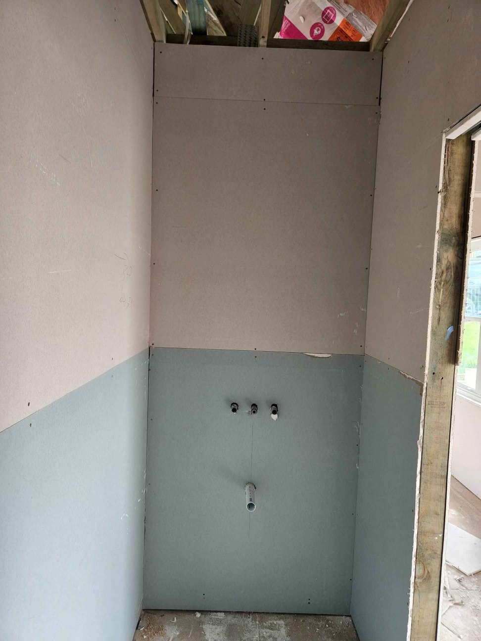 Shower construction works