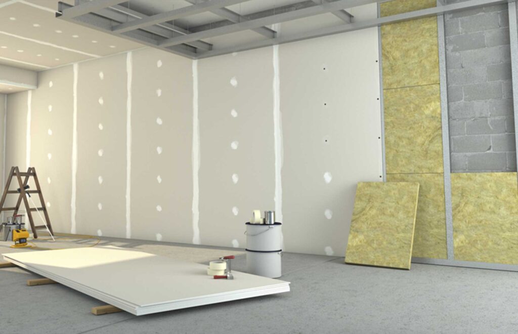 Insulation plaster tile for efficient and seamless wall insulation and plastering.